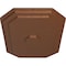 Ekena Millwork Felix Ceiling Medallion, Hand-Painted Polished Copper, 25 1/4"W x 17 1/4"H x 1 3/4"P CM25FEPOS - alternate 4
